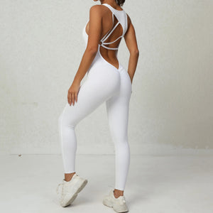 BOMBSHELL JUMPSUIT/ WHITE