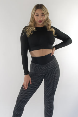 BARBIE CROP TOP/ BLACK (FINAL SALE)