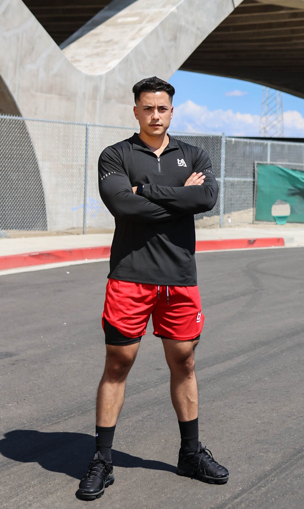 COMPRESSION SHORTS/ RED